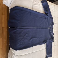 Miss Elaine Navy Blue Night Robe 