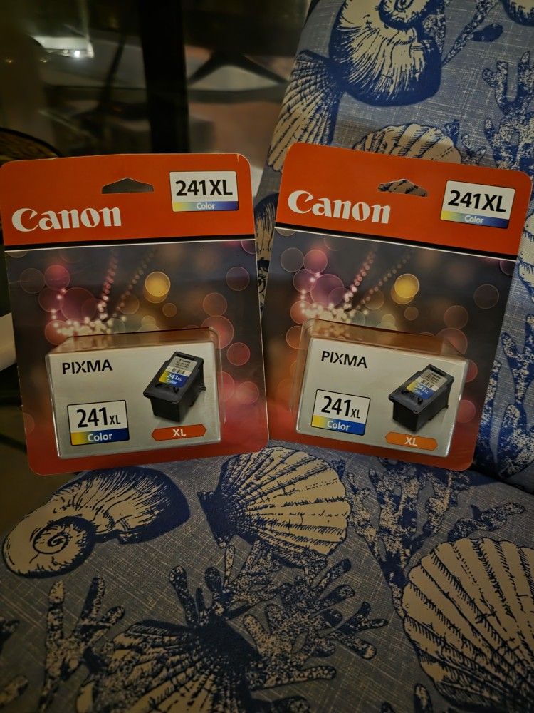 (2) 241XL Cannon Printer Ink Cartridges