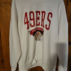 Women's Forty Niner GameDay Couture Sweatshirt. Med NWT