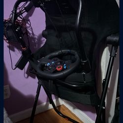 Cheap G-29 Racing Sim Wheel Pedals Hand Brake And Chair With Sim Stand 