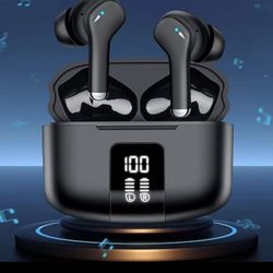 Dual LED power display Bluetooth headphones