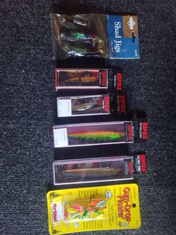 Assorted fishing lures