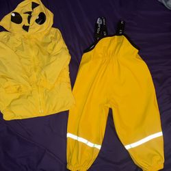 polarn o pyret Waterproof, Rain, Pants And Jacket Size 1/2 Yr