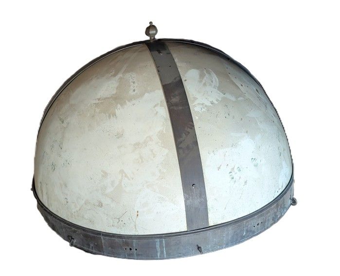 2 Fiberglass and Brass Dome Shells / Fire pit Cover, Yard Décor etc. - 49" Diameter
