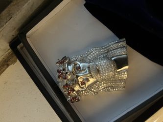 White gold Jesus Piece With Diamonds
