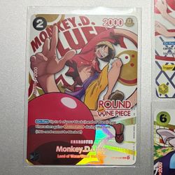New NM One Piece Monkey. D. Luffy Round 1 Collab Promo Promotion Pack TCG Trading Card Game