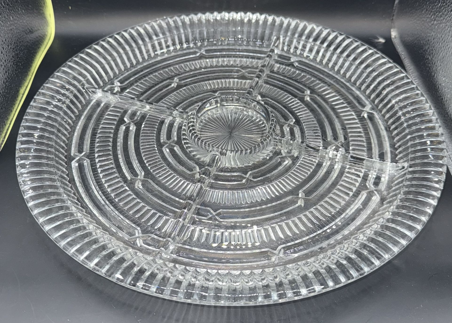 The VTG Anchor Hocking Divided Queen Mary 14" Service Tray