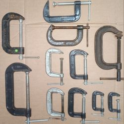 11 Pieces C Clamps , 2" To 6"