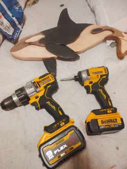 DeWalt 20 v brushless drill and impact drill