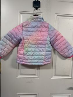 Amazon Essentials Kids Puffer Jacket — Size 3T, Rainbow, New