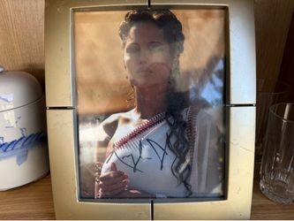 Autographed Angelina Jolie picture.