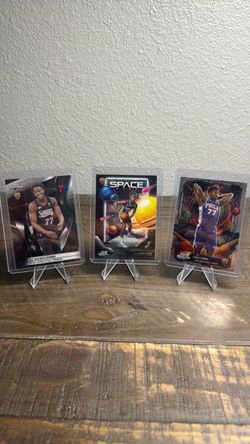 VJ Edgecombe Topps Chrome Rookie Card Lot (3)