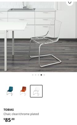 Table And 4 Clear Modern Chairs