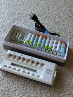 Rechargeable batteries and charger ($40)