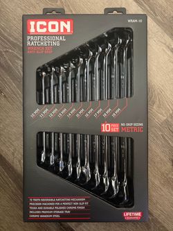 Icon 10pc Anti Slip Wrench Set (metric)