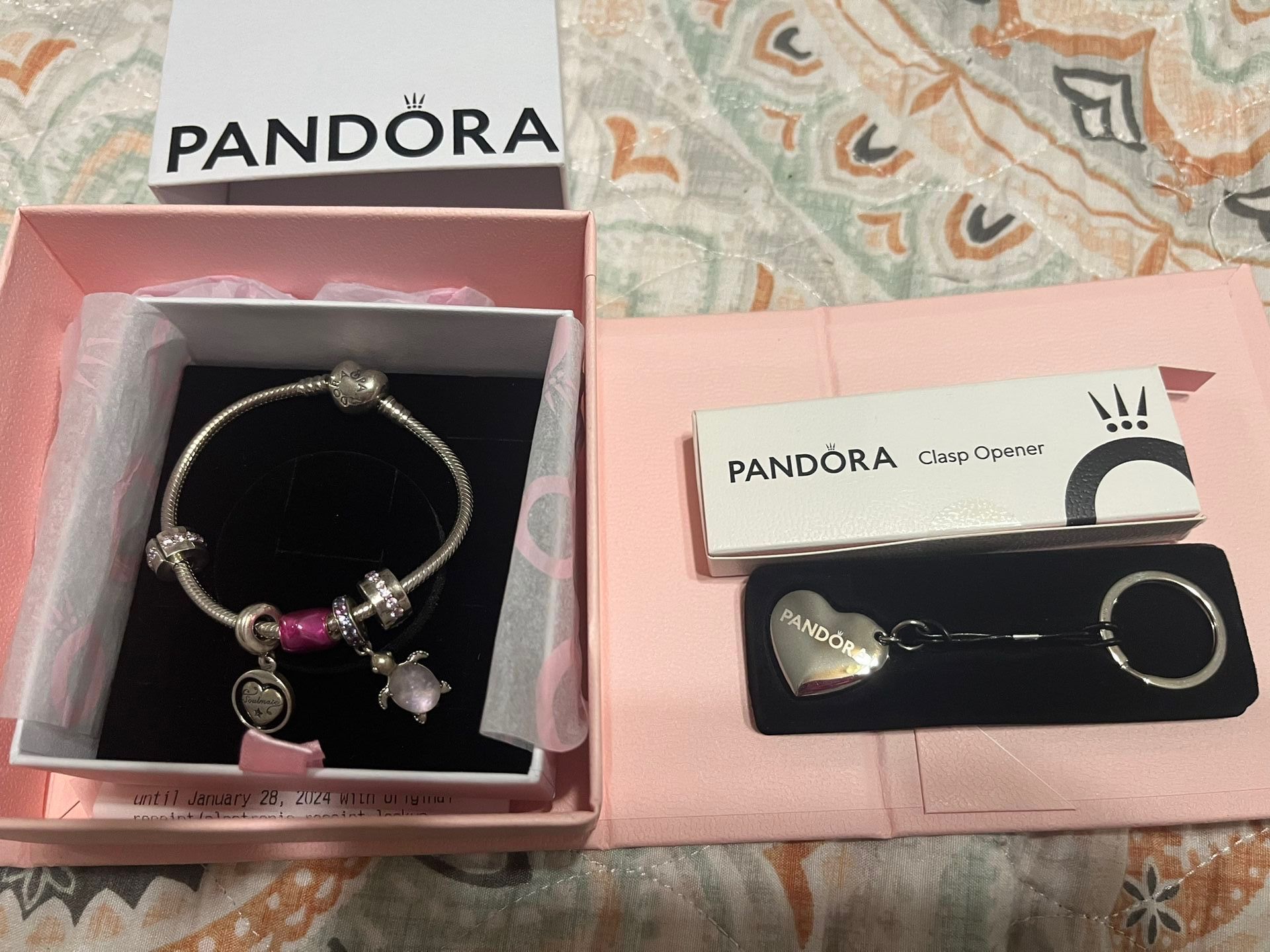 Pandora Charm Bracelet Set Brand New In Box