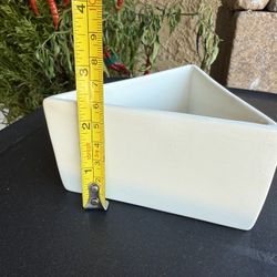 Three Small Ceramic Planting Pot Set / Juego De Tres Ollas Para Planta