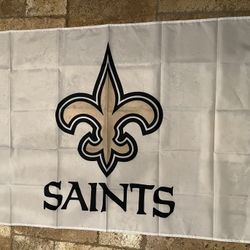 New Orleans Saints 3x5 Ft Flag Banner 4 Lined Stitching