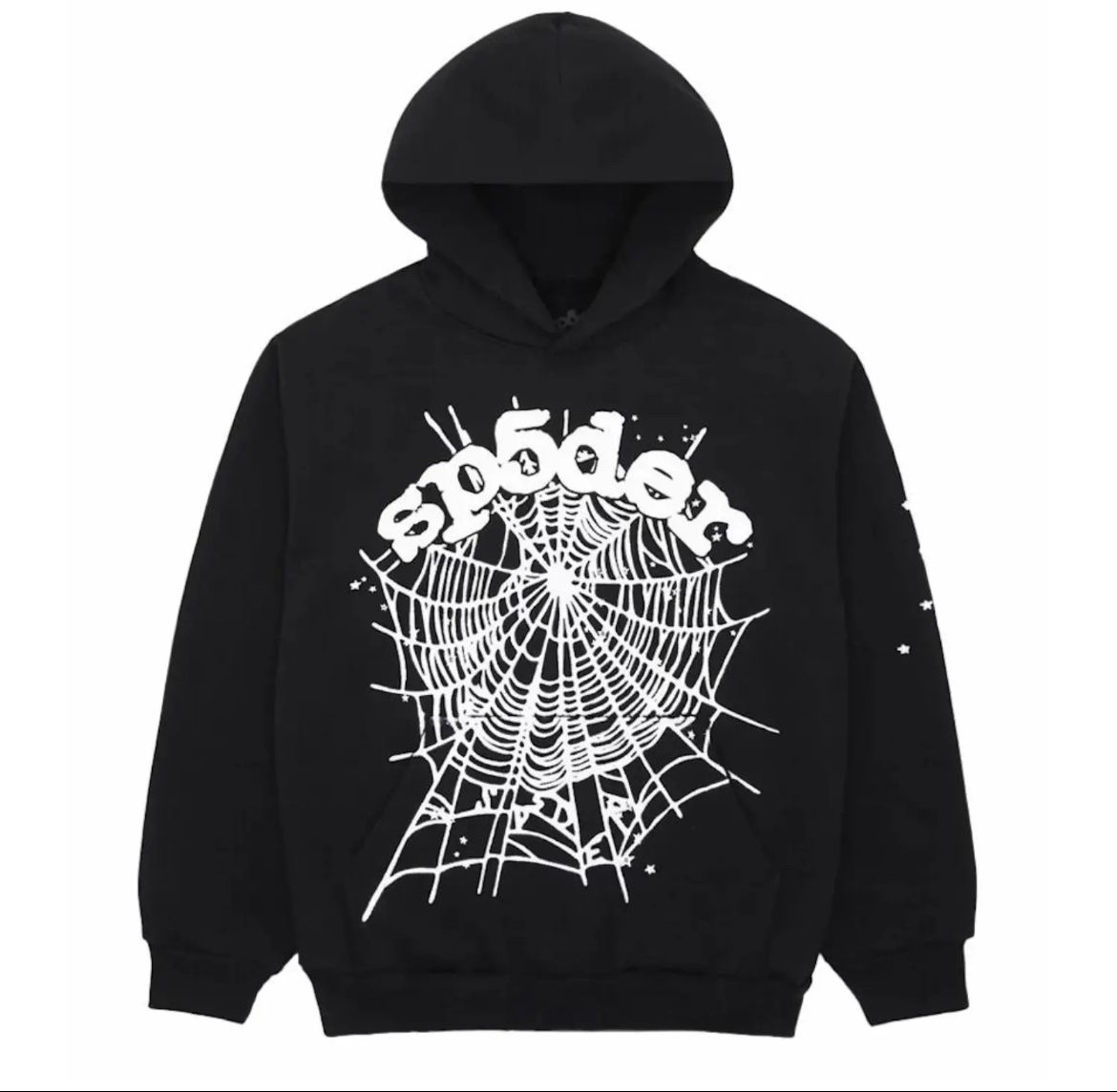 Sp5der OG Web Hoodie Black
