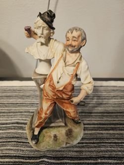 Vintage 1960's Capodimonte The Drinking Pals Figurine 