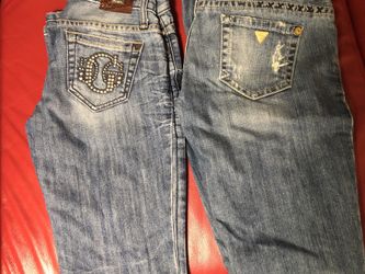 2 GUESS Jeans size 26 Flare leg and Boot cut
