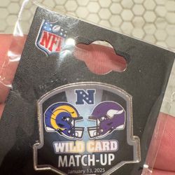 Rams VS Vikings playoff pin trade