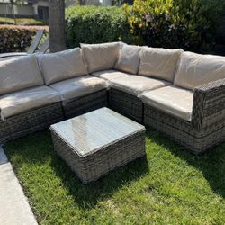 Patio Furniture 6-piece Sectional Set