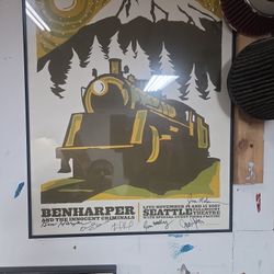 Signed Ben Harper & The Innocent Criminals Concert Poster – Seattle Paramount Theatre (2007)