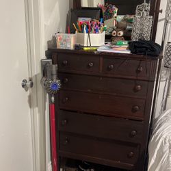 Antique Dresser  With Mirror