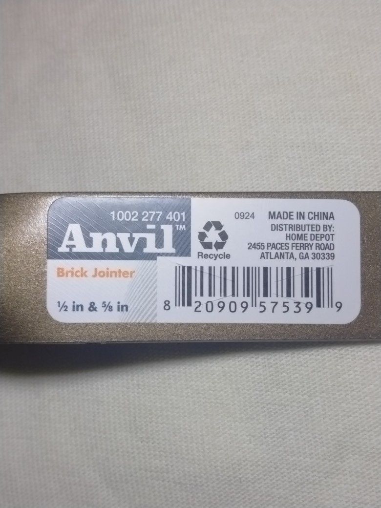 Anvil Tools Brick Jointer New