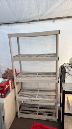 5 tier plastic rack