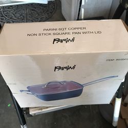 Parini 6 Qt Copper Non Stick Square Pan