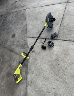 RYOBI ONE+ 18V 9 in. Cordless Battery Edger with 2.0 Ah Battery and Charger