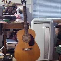 Conrad  Acoustic  Guitar  Needs  One String  Good Shape  Comes  With Stand