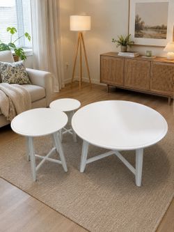 White round table