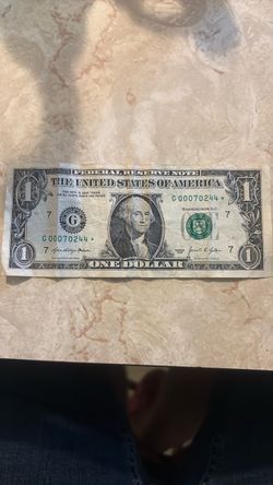 $1 Star Note low serial