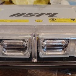 ASPL White And Yellow Work Vehicle Magnetic Safety Light