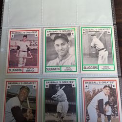1982 TCMA Baseball's Greatest Sluggers 