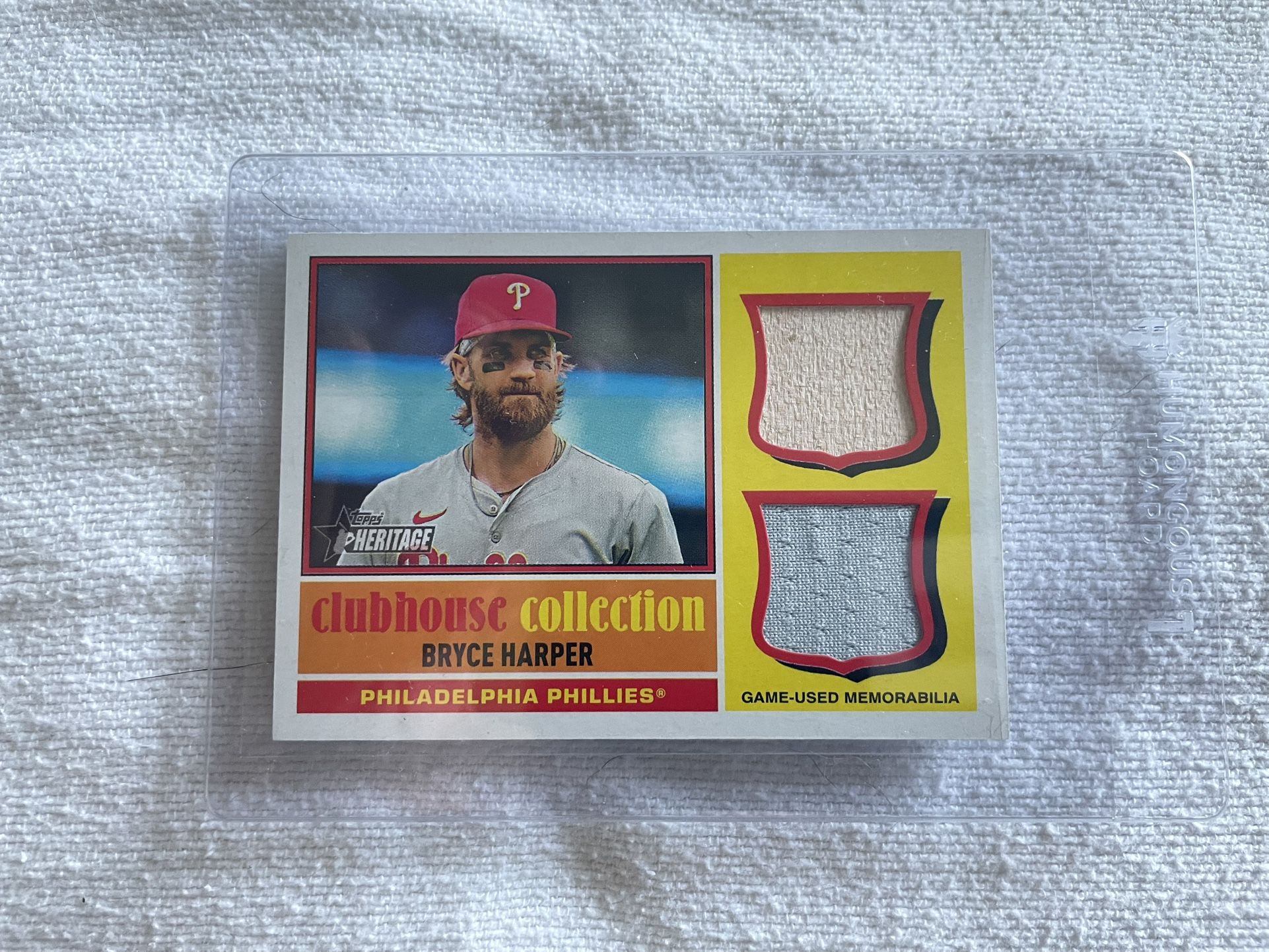 2025 Topps Heritage Single Player Dual Relic Bryce Harper