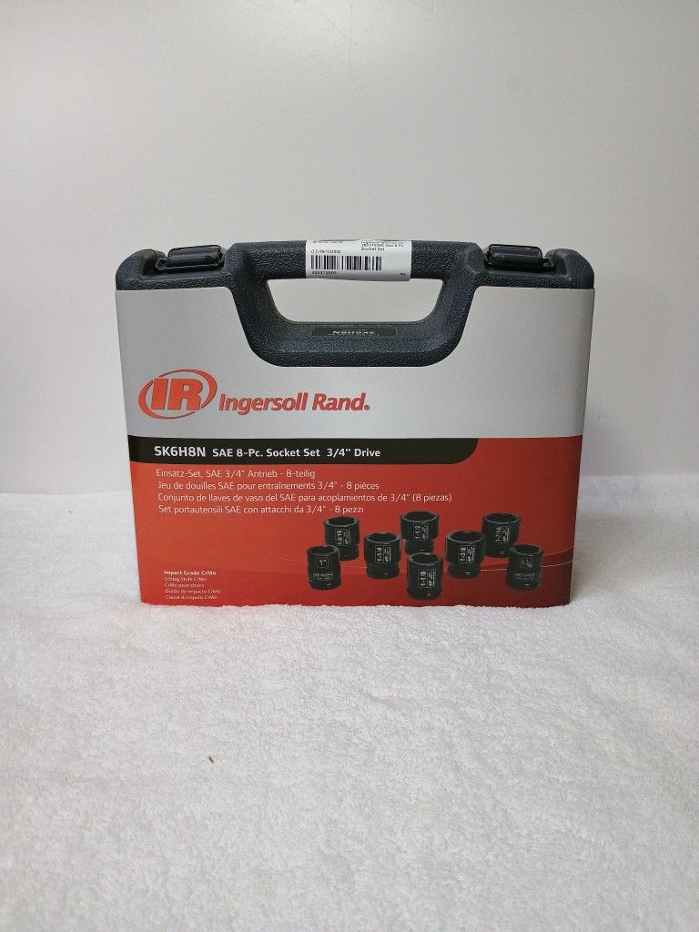 Ingersoll Rand SK6H8N 3/4" Drive SAE Impact Socket set (8 Piece)