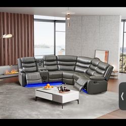 Leather Sectional 