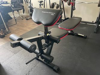 HARISON HR-609 Adjustable Weight Bench with Leg Extension and Preacher Pad