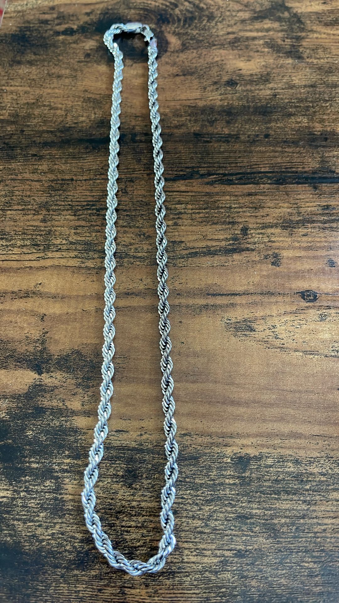 14k White GP Rope Chain