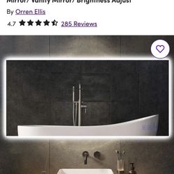 Mirror 24x48 Backlit Brand New Still In Box Paid Around $300.00 From Wayfair Yessenia 