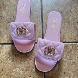 CC Quilted Chanel Sandals