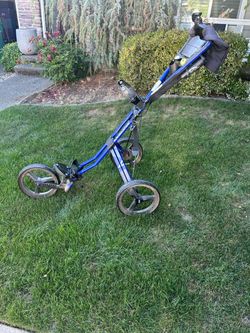 Golf Push Cart – Sun Mountain Speed Cart + Clicgear Mitts