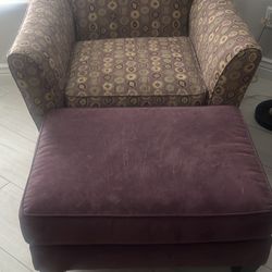 2 Chairs couch and ottoman