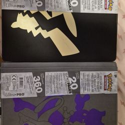 Pokémon Mewtwo And Pikachu Ultra PRO prem18-9 Pocket Holds 360 Cards