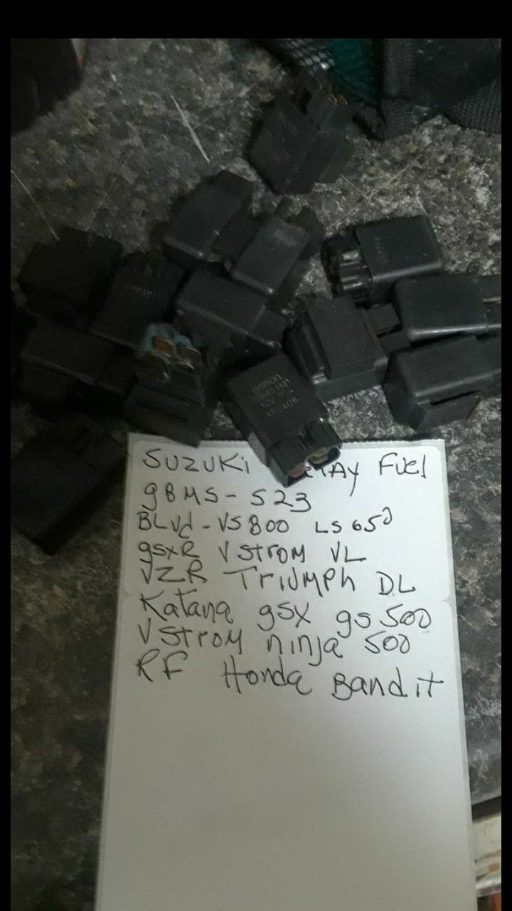 Fuel pump relays map sensors and signal relays