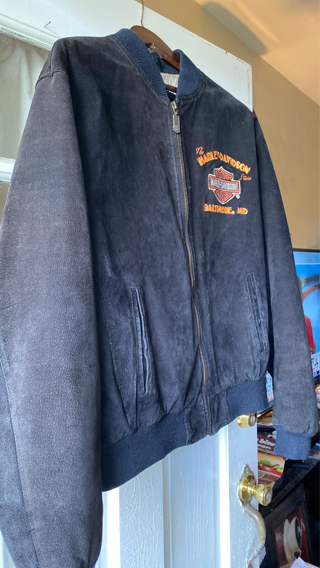 Harley Davidson lined winter jacket size X L.